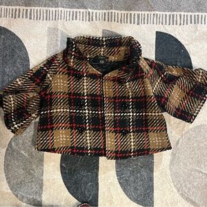 Cejon Plaid Cape-like jacket